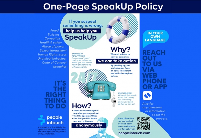 One-Page SpeakUp Policy